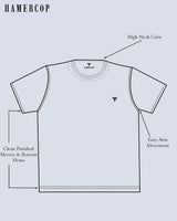 Rose Pink With Black Pique Pima Designer T-Shirt