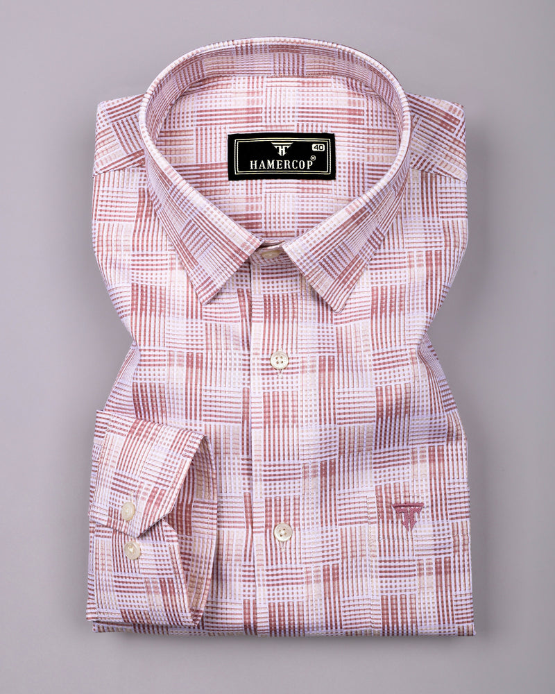 Classic Onion Pink Check Giza Cotton Shirt