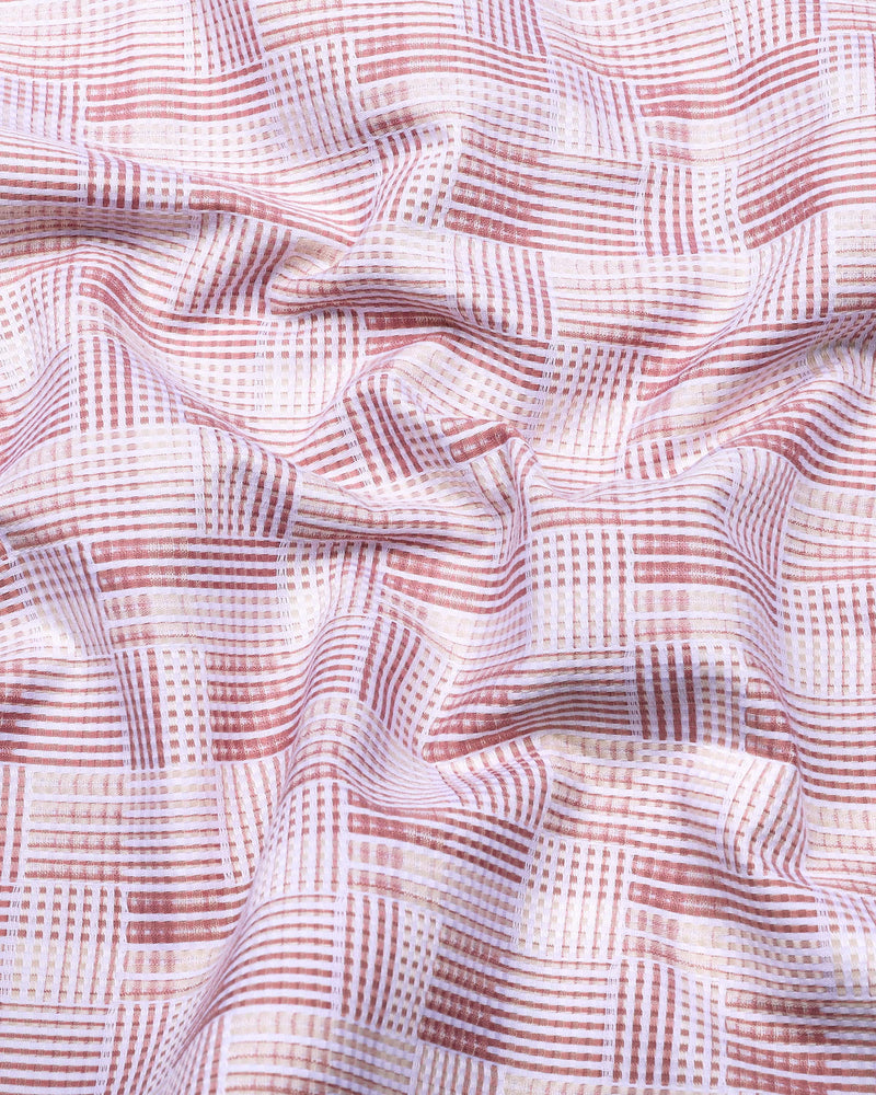 Classic Onion Pink Check Giza Cotton Shirt