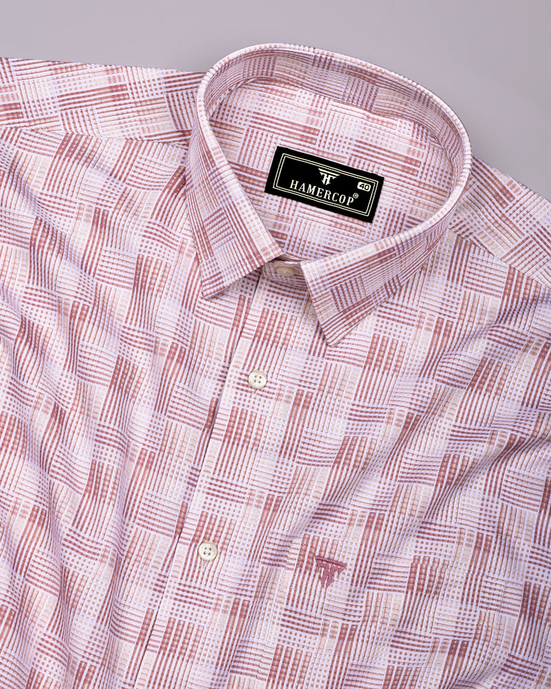 Classic Onion Pink Check Giza Cotton Shirt