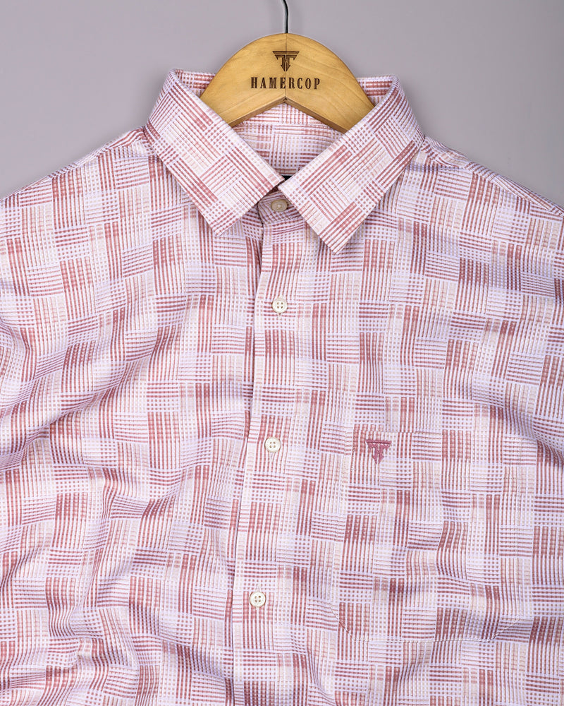 Classic Onion Pink Check Giza Cotton Shirt