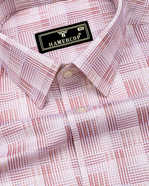 Classic Onion Pink Check Giza Cotton Shirt