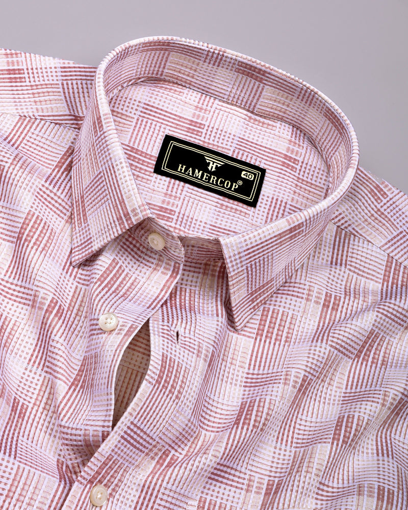 Classic Onion Pink Check Giza Cotton Shirt