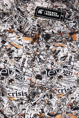Multicolor Newspaper Printed Cotton Shirt