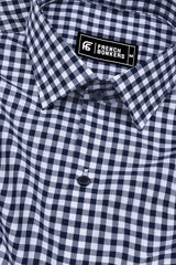 Broncos Blue With White Check Shirt