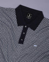 Formin Black Knitted Cotton Polo T-Shirt