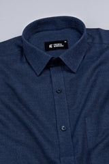 Slate grey denim texture soft cotton shirt