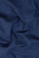 Slate grey denim texture soft cotton shirt
