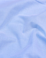 Pollen Blue Micro Houndstooth Formal Cotton Shirt