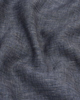 Shadow Gray Soft Solid Linen Shirt Style Kurta
