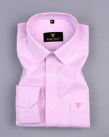 Pink With White Small Graph Check Premium Cotton Shirt