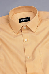 Mustered Yellow Micro Houndstooth Shirt