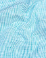 Aquarium Blue Two Shaded Amsler Cotton Shirt