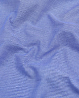 NavyBlue Micro Houndstooth Dobby Cotton Formal Shirt