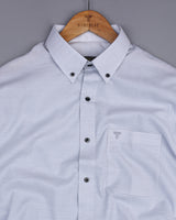 Leocorn Gray Dobby Textured Formal Cotton Shirt