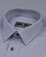 Fog Gray Beutiful Dobby Textured Formal Cotton Shirt