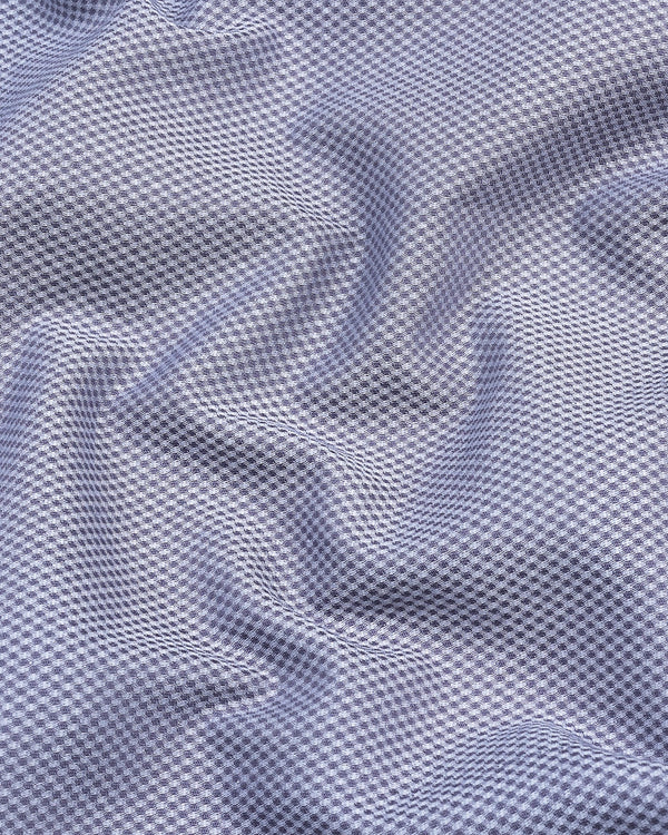 Fog Gray Beutiful Dobby Textured Formal Cotton Shirt