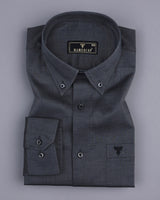 Trout Gray FilaFil Premium Cotton Solid Shirt