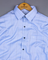 Andro SkyBlue Dobby Check Premium Giza Shirt