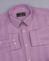 Delux Purple With Blue Box Stripe Premium Gizza Shirt