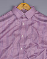 Delux Purple With Blue Box Stripe Premium Gizza Shirt