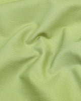 Origami Olive Green Solid Dobby Cotton Designer Shirt