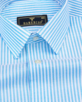 Atlanta SkyBlue Bengal Stripe Oxford Cotton Shirt