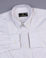 Creamish Gray Zoho Micro Dobby Square Check Cotton Shirt