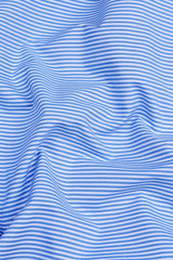 White with UN blue lines bengal stripe shirt