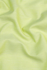 Chartreuse green  jacquard printed shirt