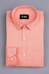 Tiger orange  jacquard printed shirt