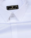 White Soft Touch Satin Premium Cotton Shirt