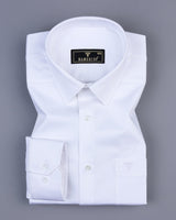 White Soft Touch Satin Premium Cotton Shirt