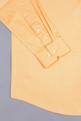 Merigold yellow  jacquard printed shirt