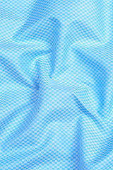Blue raspberry  jacquard printed shirt