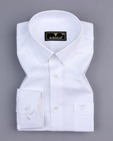 Flash White Oxford Solid Cotton Formal Shirt