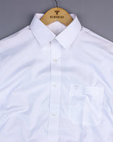 Flash White Oxford Solid Cotton Formal Shirt