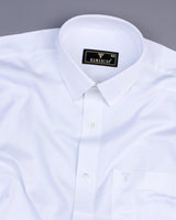 Flash White Oxford Solid Cotton Formal Shirt