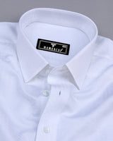 Precious White Jacquard Printed Premium Giza Cotton Shirt