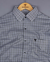 Cadet Gray Twill Check Premium Cotton Shirt
