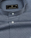 Oslo Gray Multi Hexagon Printed Cotton Shirt