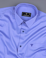 Kyoto Blue Soft Touch Satin Premium Cotton Shirt