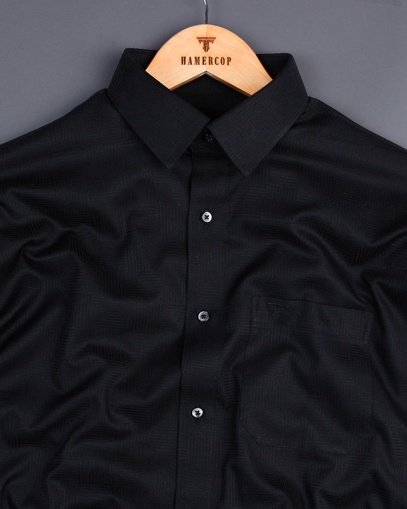 Walter Black  Dobby Texture Premium Cotton Shirt