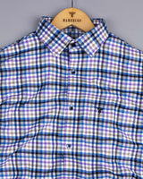 Prismatic Multicolor Twill Check Plaid Flannel Cotton Shirt