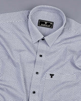 Crumple Gray Weft Stripe Premium Giza Cotton Shirt