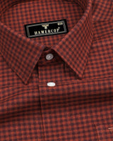 Alloy Orange Plaid Flannel Twill Check Cotton Shirt