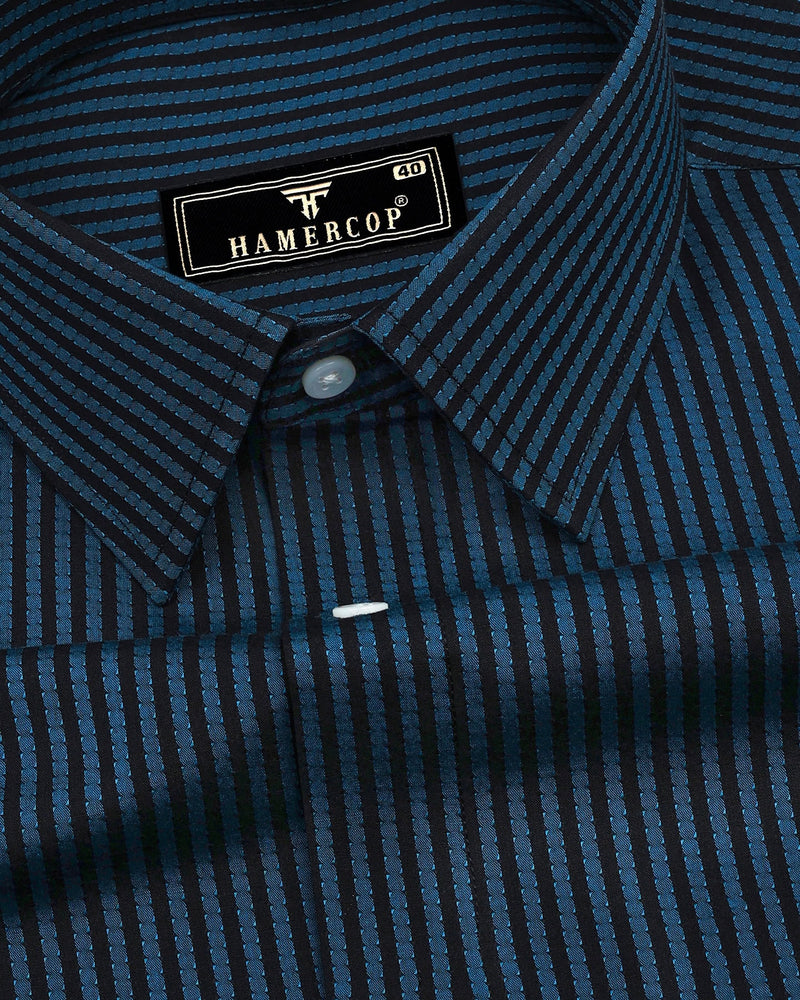 black and blue dress shirt Men's Navy Blue Dress Shirt, XL / Navy Blue