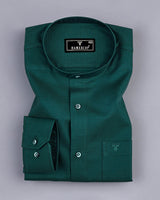 Sacramento Green Diamond Shaped Dobby Cotton Shirt