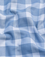 Paston Gray Dobby Check Premium Cotton Shirt