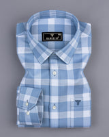 Paston Gray Dobby Check Premium Cotton Shirt